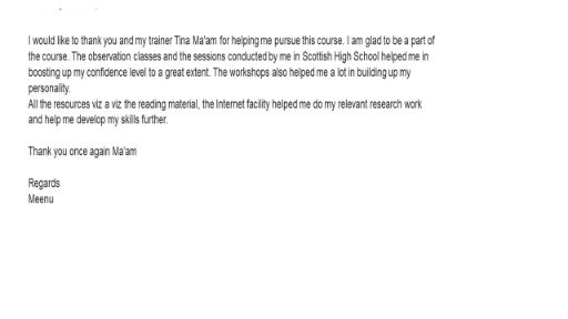 Trainee feedback for Professional Development Courses (3)