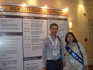 Kartikay Saini during IAEA Conference Spain 2011