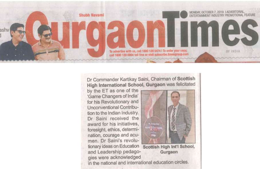 Dr-Cdr.-Kartikay-Sainis-Award-Game-Changers-of-India-coverage-by-Gurgaon-Times