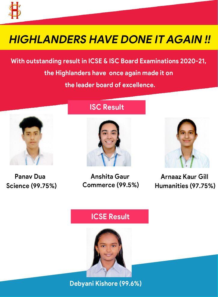 Outstanding scores in the ICSE and ISC Board examinations 2020-21