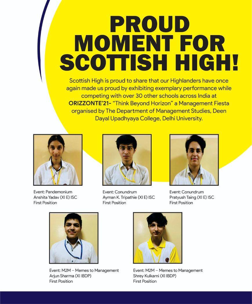 Proud moment for Scottish High