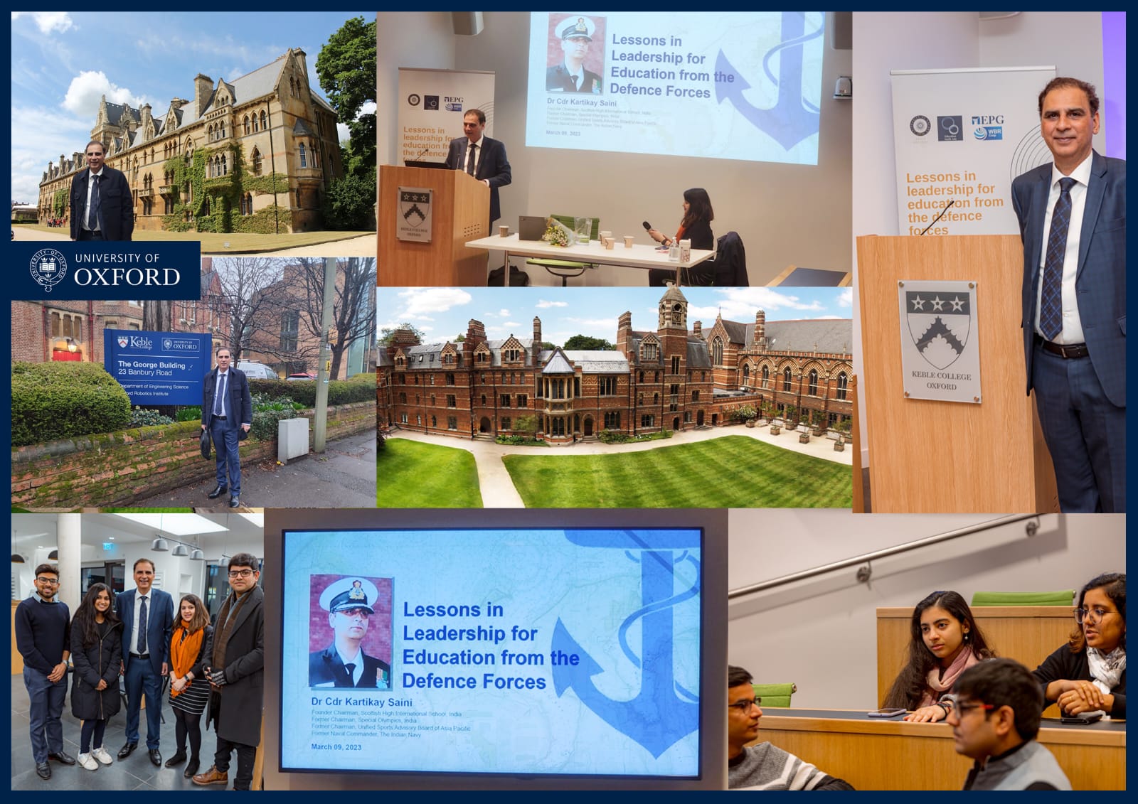 Dr Cdr Kartikay Saini visit Oxford University