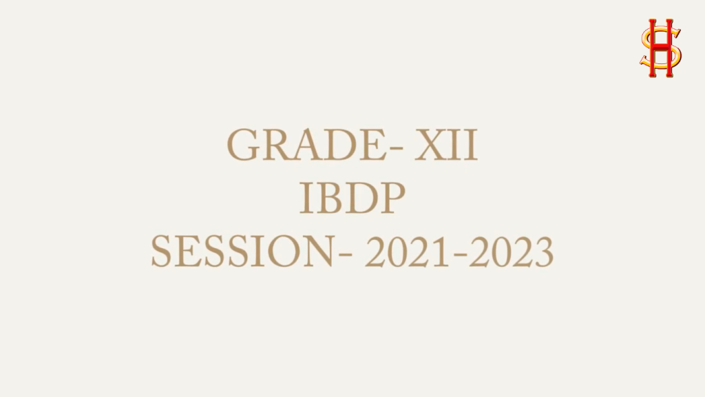 Grade xii ibdp session 2021 2023
