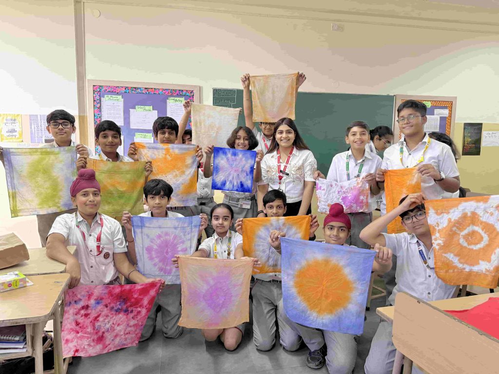 tie and dye activity session