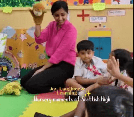 Inside nursery classroom
